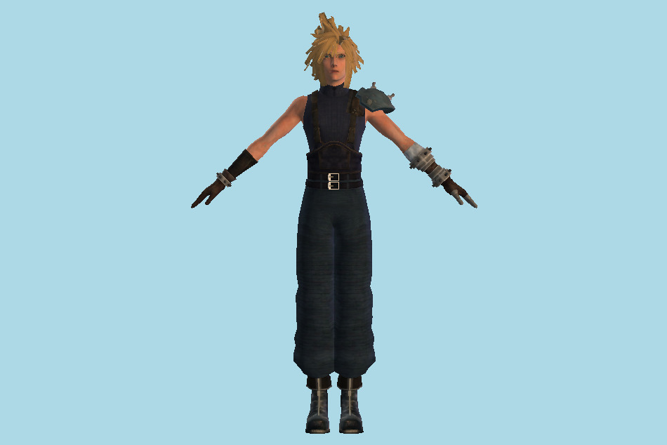 Cloud Strife 3d Model