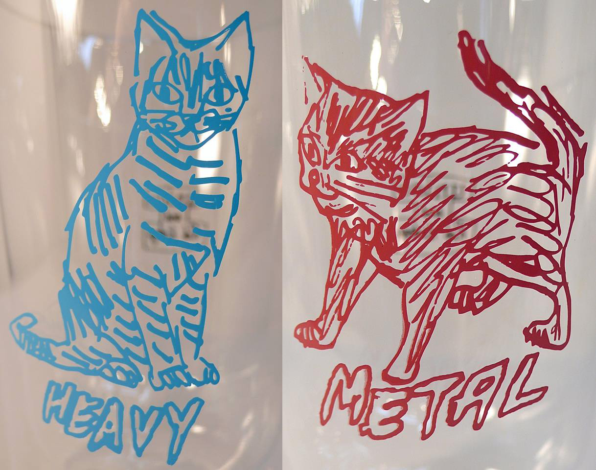 Heavy Metal 'double wall' glass