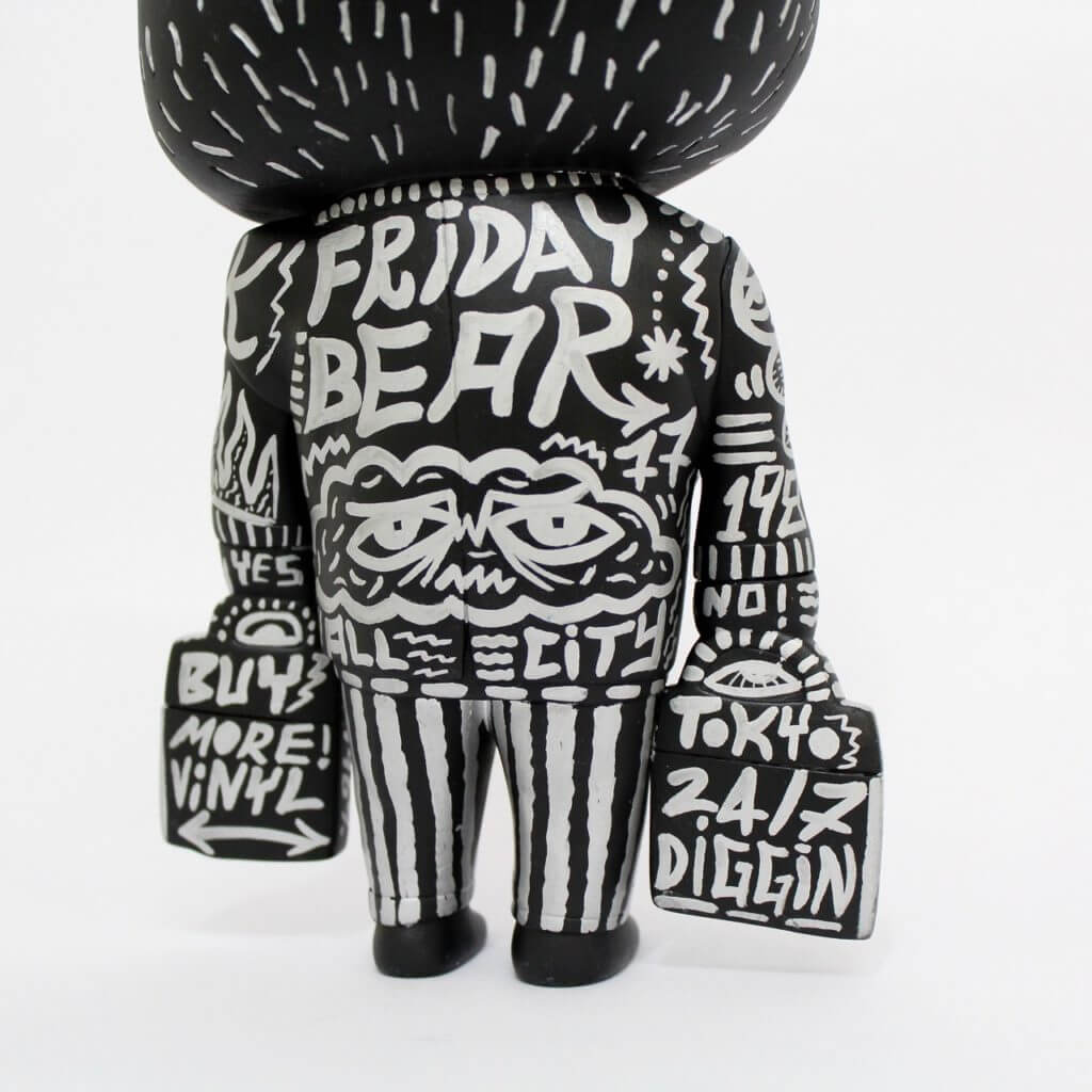 Hand painted 'Friday Bear' ⑥