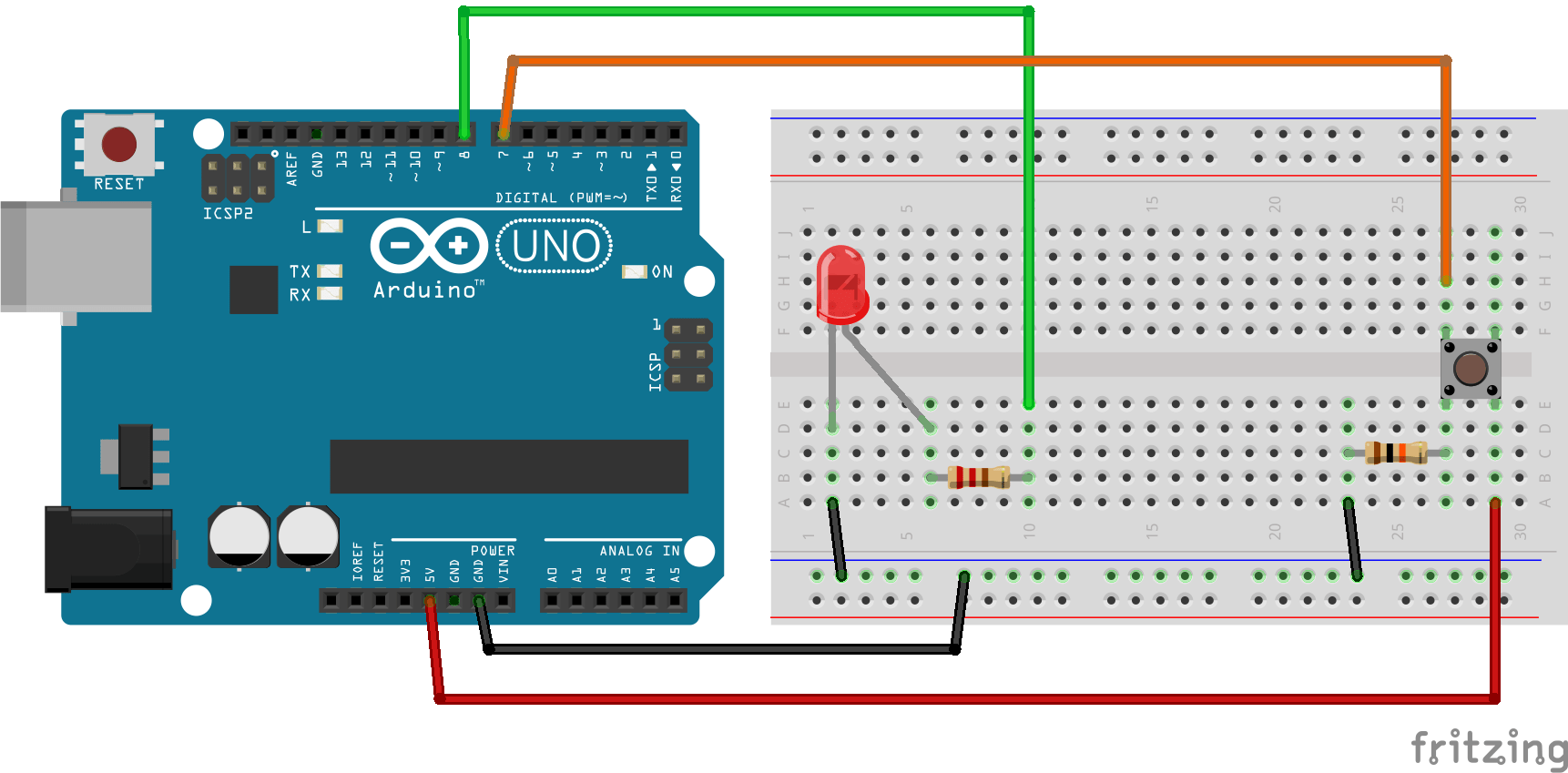 Arduino Turn Led On And Off With The Robotics Back End