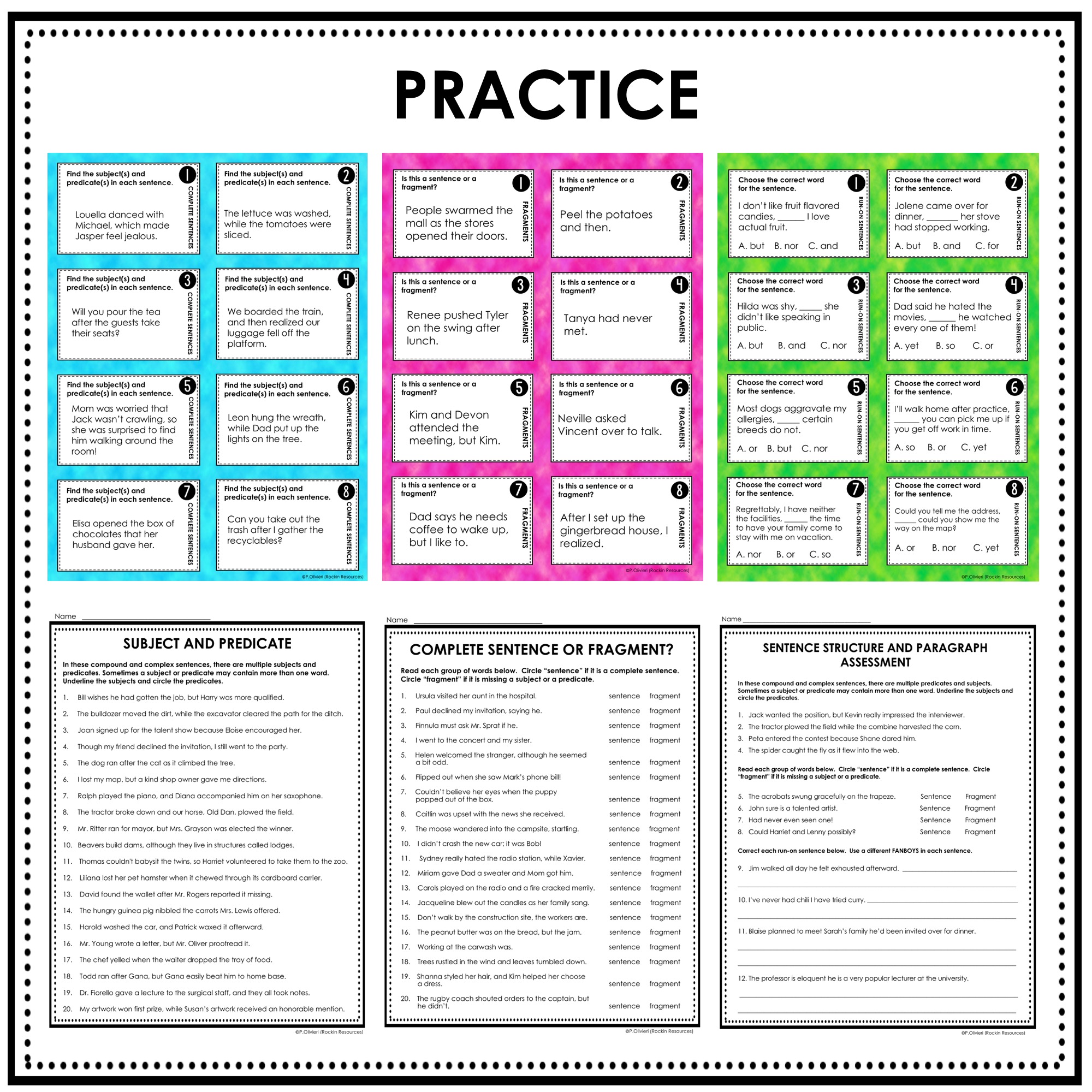 30 narrative writing prompts for 2nd grade; Paragraph Writing And Sentence Structure Grades 6 8 Rockin Resources