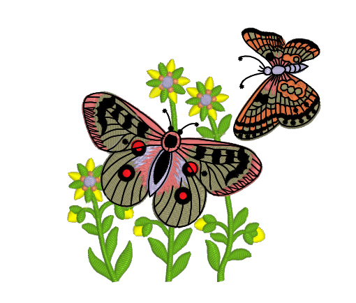 Dragonfly and butterfly free embroidery designs. Free Machine Embroidery Design Butterflies Royal Present Embroidery