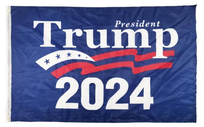 Trump 2024 Flag 12x18 Trump 2024 MAGA / FJB Double-Sided Nylon