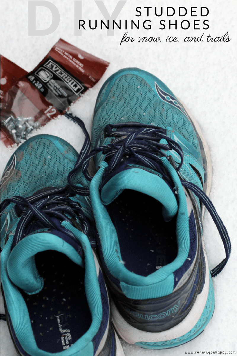 studded running shoes