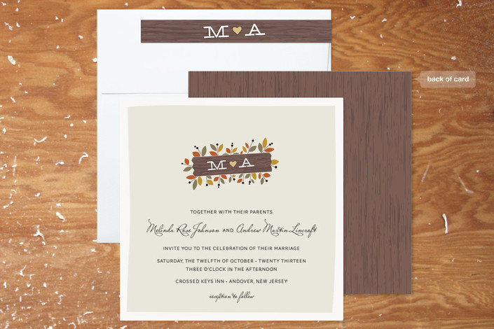 There's a lot to consider and we break it all down. Rustic Wedding Invitations For A Fall Wedding - Rustic