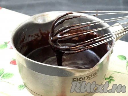 Фото 6: Шоколадная глазурь для торта из шоколада…