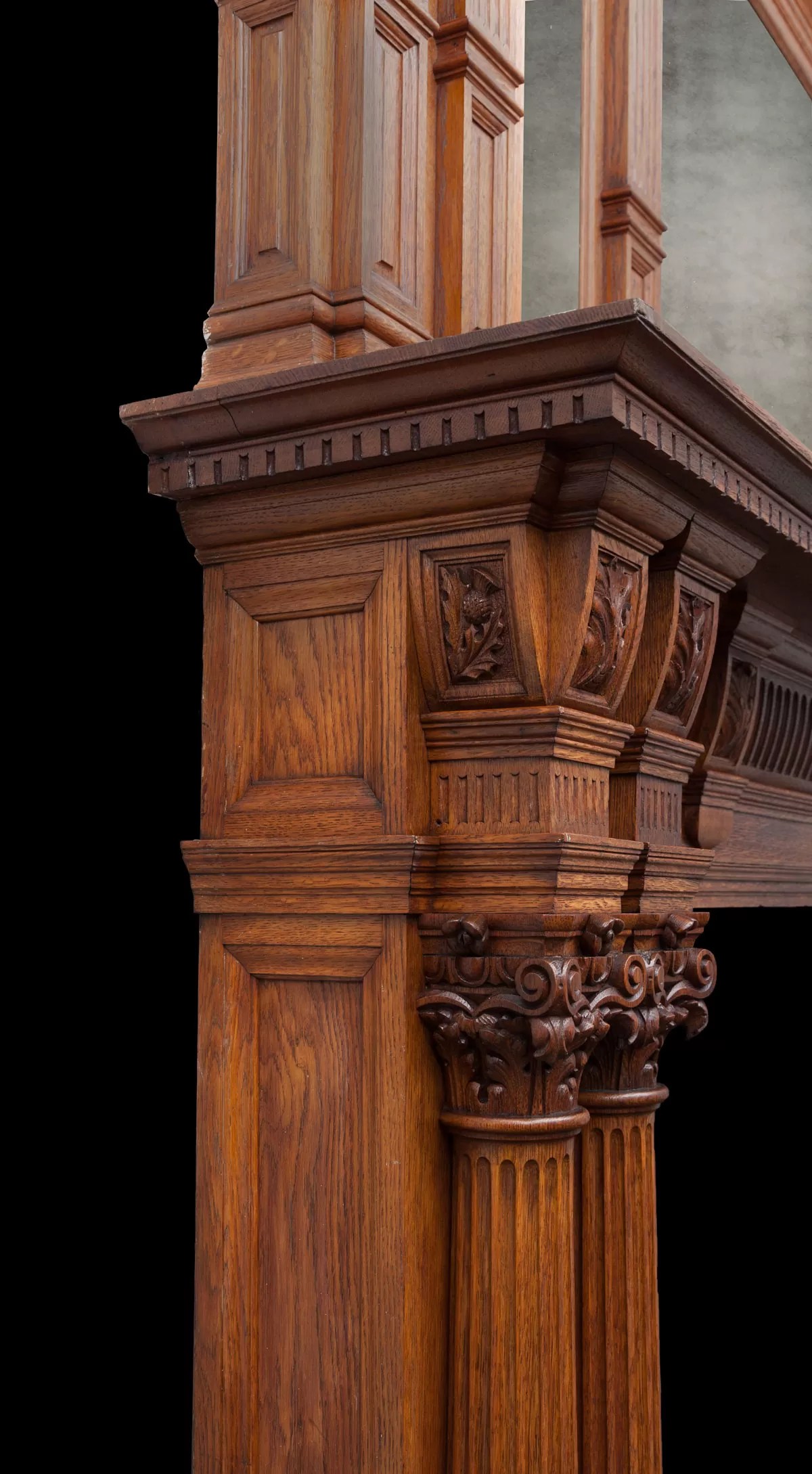 Brian patrick flynn photo by: Large Wooden Mantel - W117 - 19th Century, Antique