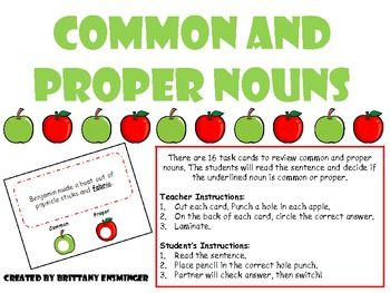 activities common and proper nouns and student on pinterest