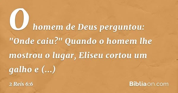 2 Reis 6 6 Biblia