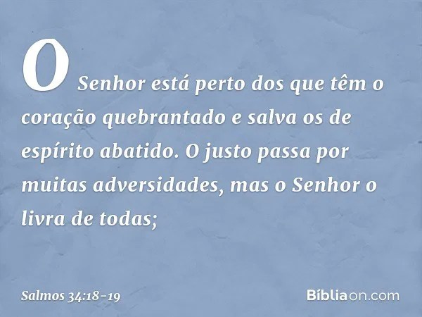 Salmo 34 18 19 Biblia