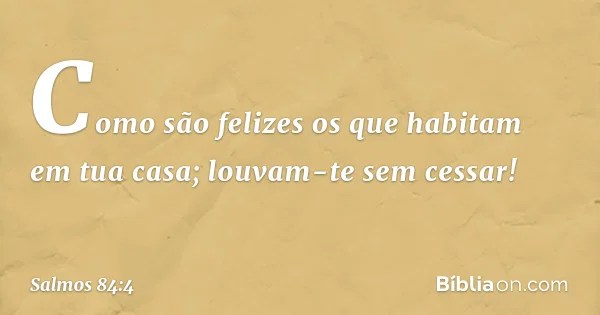 Salmo 84 4 Biblia