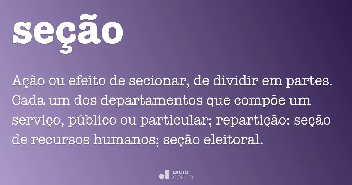 Contrairement à poser le bardage à l'horizontal . SeÃ§Ã£o - Dicio, DicionÃ¡rio Online de PortuguÃªs
