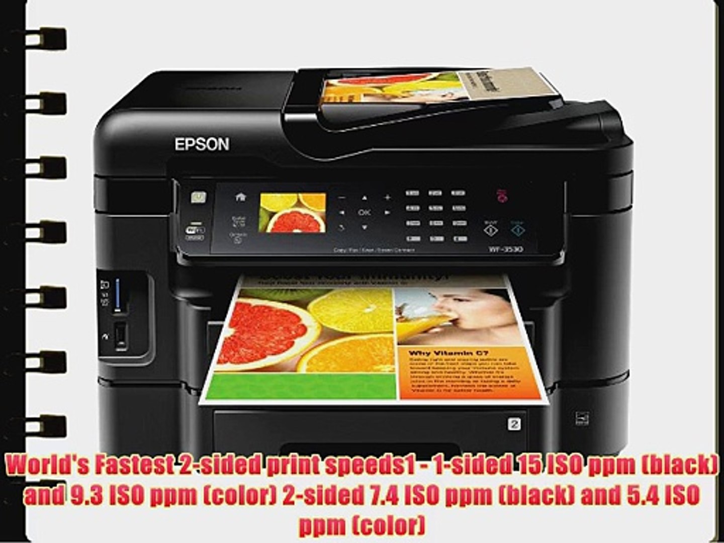 Find the office and computer equipment manual you need at manualsonline. Epson Workforce Wf 3530 Wireless Color Printer With Scanner Copier And Fax Video Dailymotion