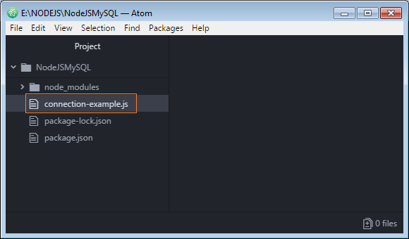 Connect To Mysql Database In Nodejs