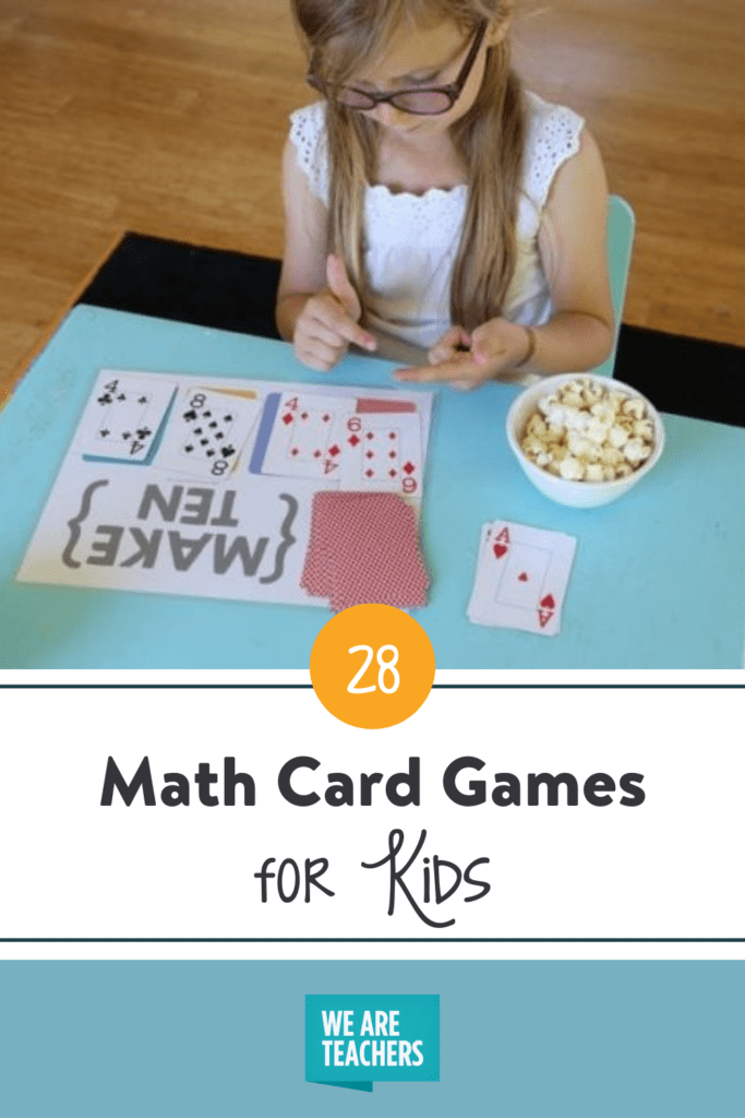 Break the bank at 27 practice addition to 27. 28 Math Card Games Students And Teachers Will Love Weareteachers