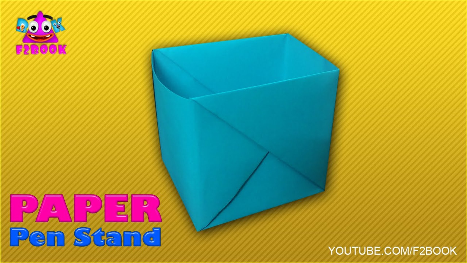 Get free tutorials for diy paper crafts. Origami Learning Paper Instructions How To Make Pen Stand Video Dailymotion