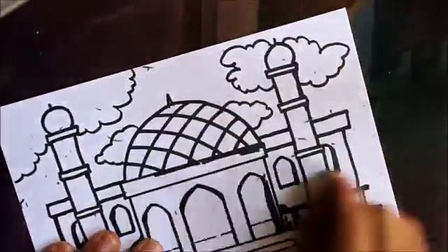 Cara Menggambar Pemandangan Masjid – Видео Dailymotion 360_X_640_jpg