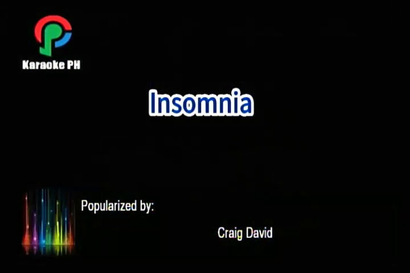 Get 5000 million songs in amazon music for free (30 days trial): Craig David Insomnia Karaoke Video Dailymotion