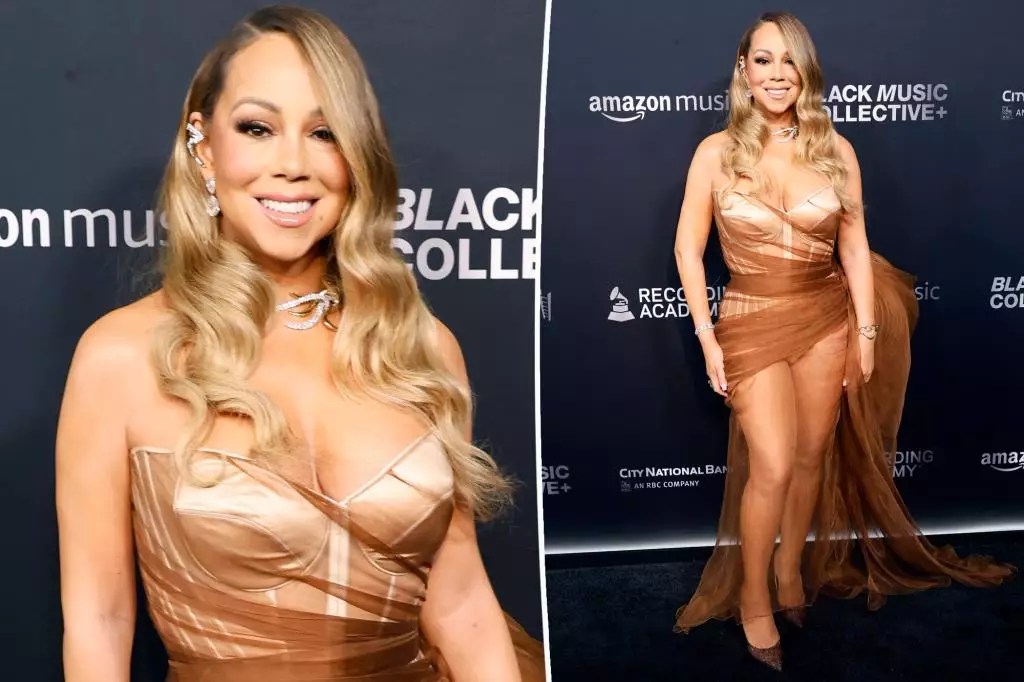 Maris Carey Stuns in Bold Bronze Look at Recording Academy Honors