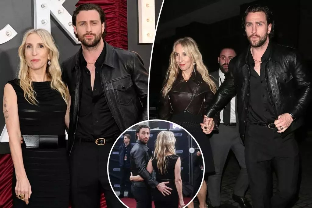 Celebrity Couple Aaron Taylor-Johnson and Sam Step Out in Style