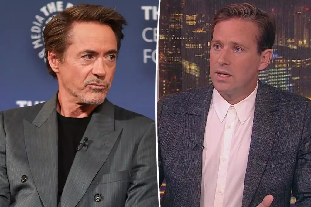 Armie Hammer Responds to Rumors About Robert Downey Jr. Paying For Rehab