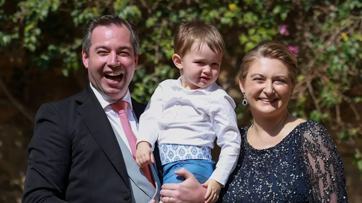 A Joyful Beginning: Prince Charles of Luxembourg Takes His First Royal Steps
