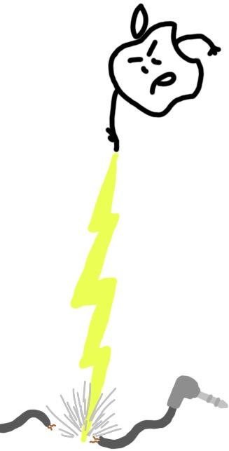 30 Minute Apple Episode 24 illustration Apple Removing Headphone Jack copyright 2016 Eric Haddock