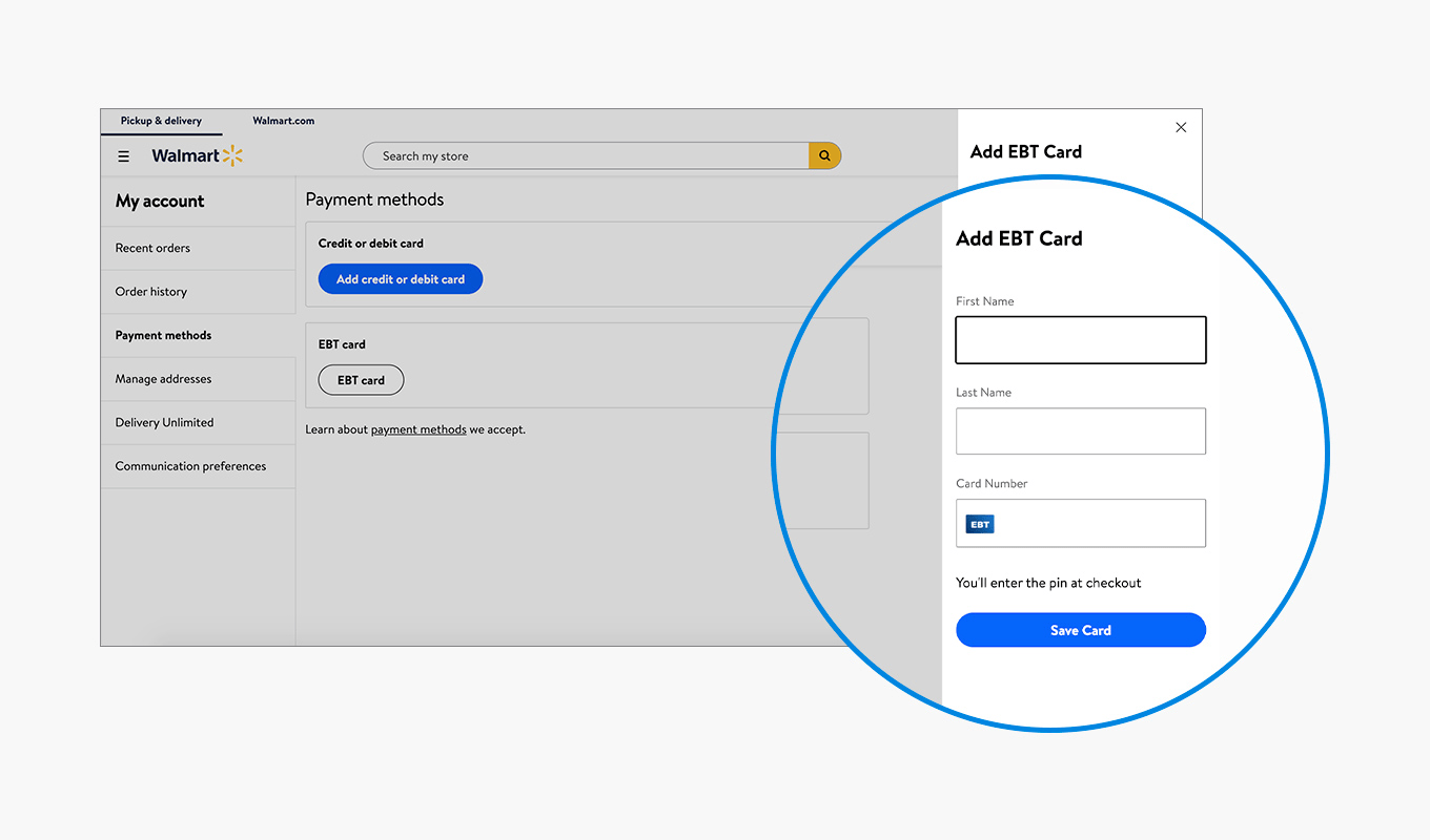 When you place an order online or through the mail, the company you are ordering from gets an authorization number from your credit card company before sending out the order. Providers Tip From Walmart: How to pay with your EBT card at Walmart pickup & delivery | Providers