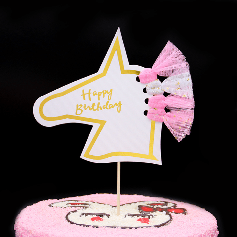 Unicorn Cake Topper Printable With Flowers Unicorn Party Press Print 