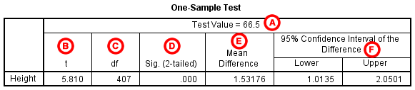One Sample T Test