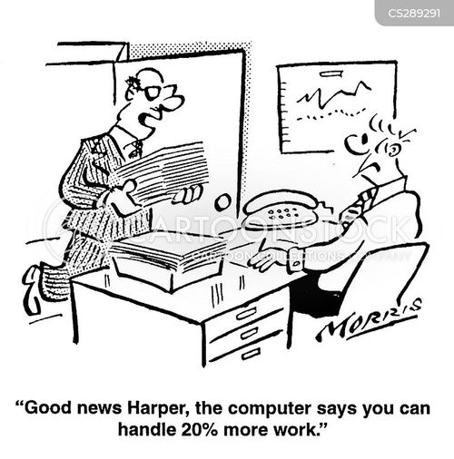 Each section outlines the best way to sit and gives a few examples of ways to stretch, relax and improve your overall wellbeing. Computer Assessment Cartoons and Comics - funny pictures from CartoonStock