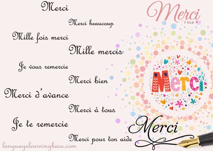 Les 20 Meilleures Facons De Dire Merci En Francais Learn French Francais Remercier Merci Communication