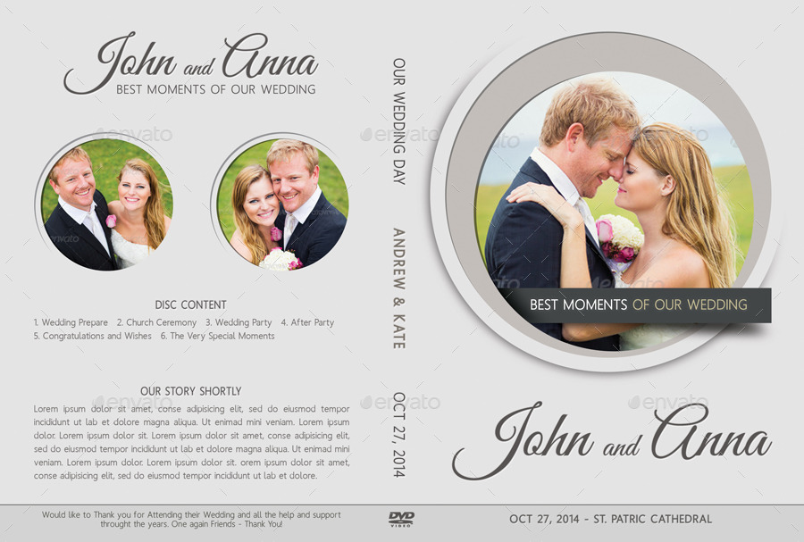 Wedding DVD Cover Template 11 by rapidgraf GraphicRiver