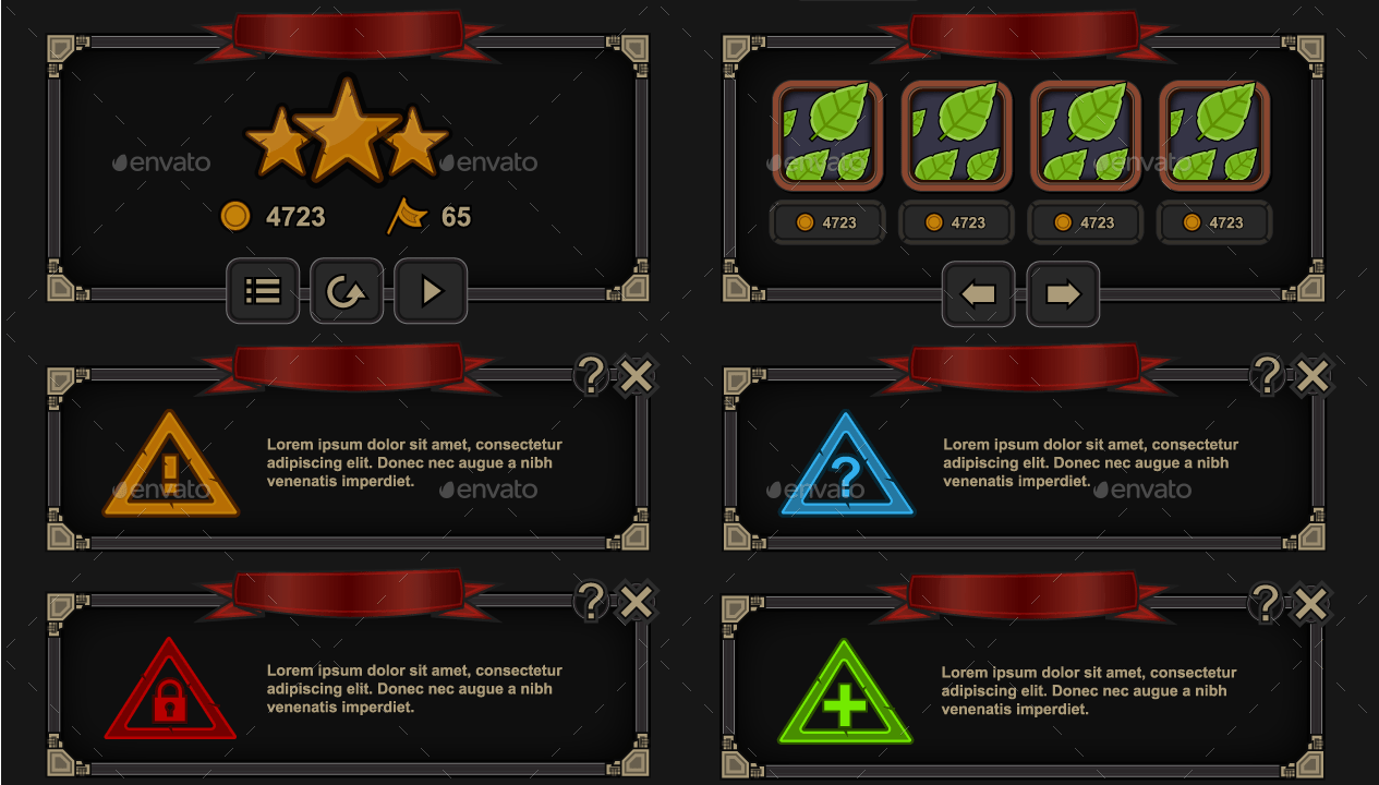 Fantasy UI Pack by CruizPro GraphicRiver