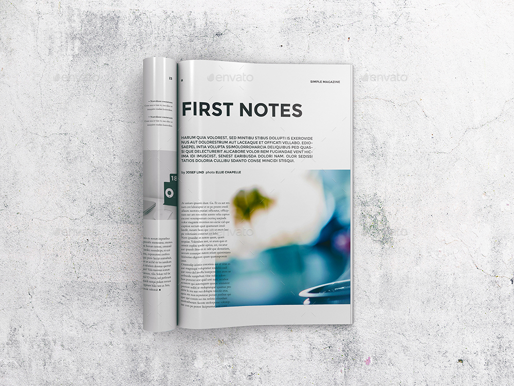 Magazine mockup featuring a man flipping through pages. A4 Magazine Mockup Vol 2 By Goner13 Graphicriver