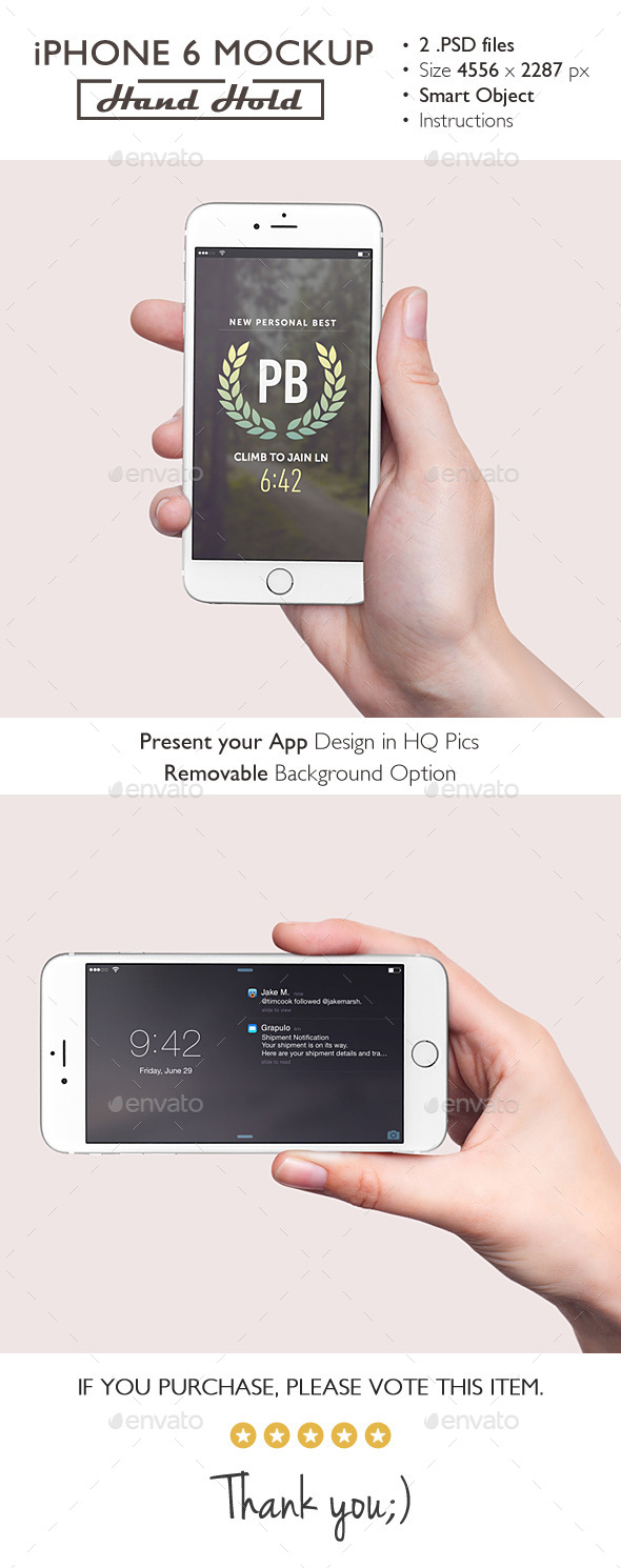 Eps, ai and other flower vector, banner vector, vector background file format are available to choose from. Iphone 6 Mockup Hand Hold By Grapulo Graphicriver