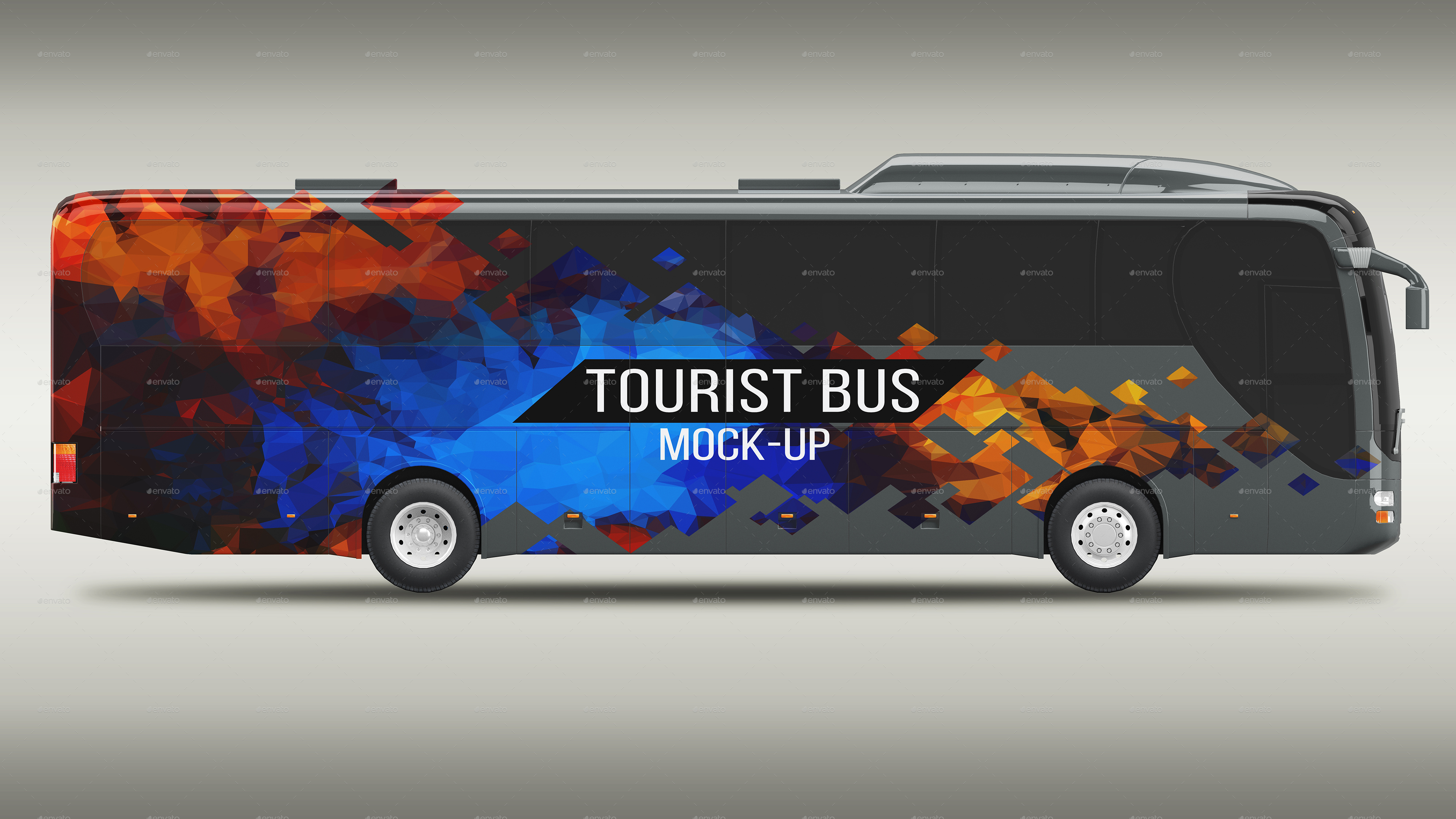 This is the easy bus mockup for editing as your brand. Tourist Bus Mock Up By Alexkond Graphicriver