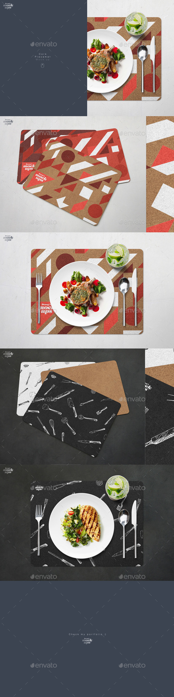 Bring your designs to life with branding, web, mobile, and print mockups in various styles. Cork Placemat Mockup By Dennysmockups Graphicriver