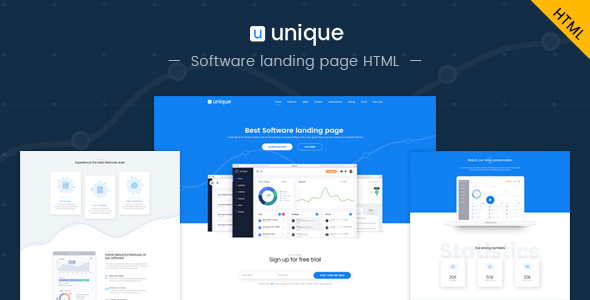 Elementor is the most popular page builder plugin on the market today — being active on more than 3 million wordpress websites. Unique: Software landing page HTML template by Kalanidhithemes | ThemeForest