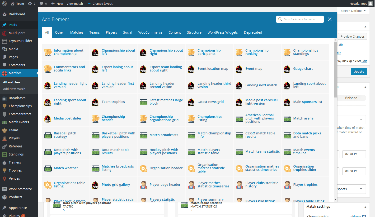 Manage esport teams, players, matches and tournaments. Msp Multisport Esport Wordpress Plugin With 90 Visual Composer Addons By Torbara