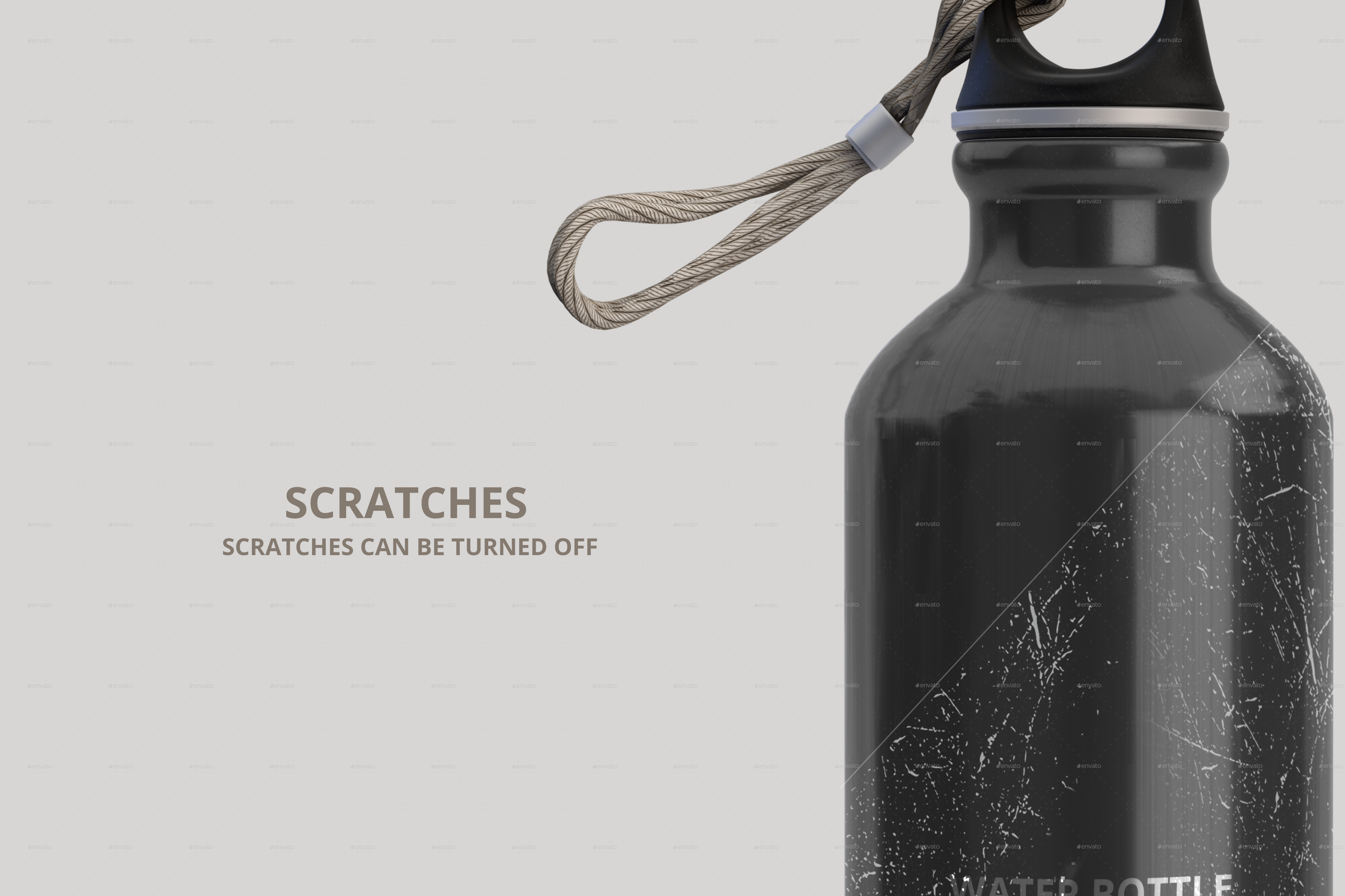 The downloaded free psd file is organized in . Aluminum Water Bottle Mockup By Deltatemplates Graphicriver