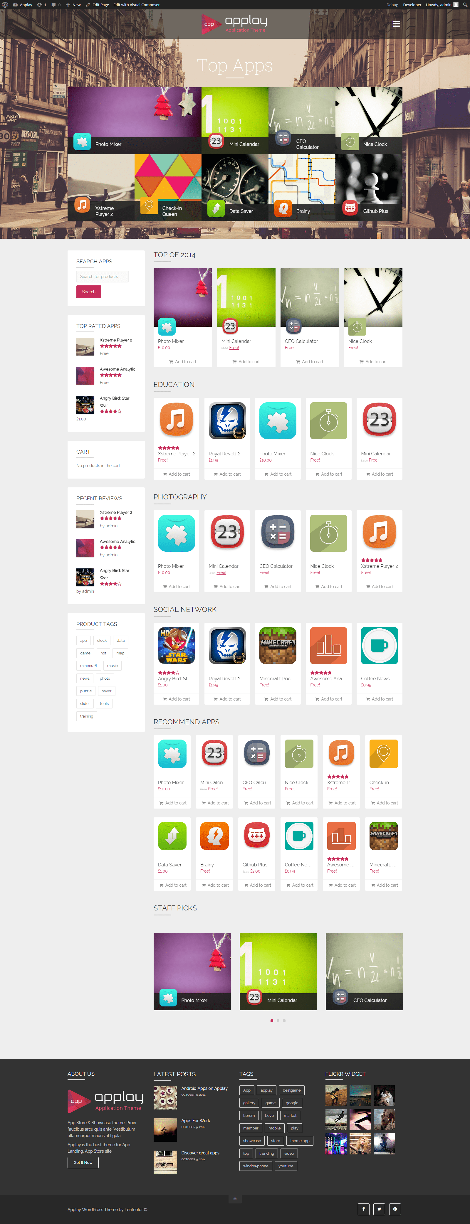 Applay WordPress App Showcase & App Store Theme by
