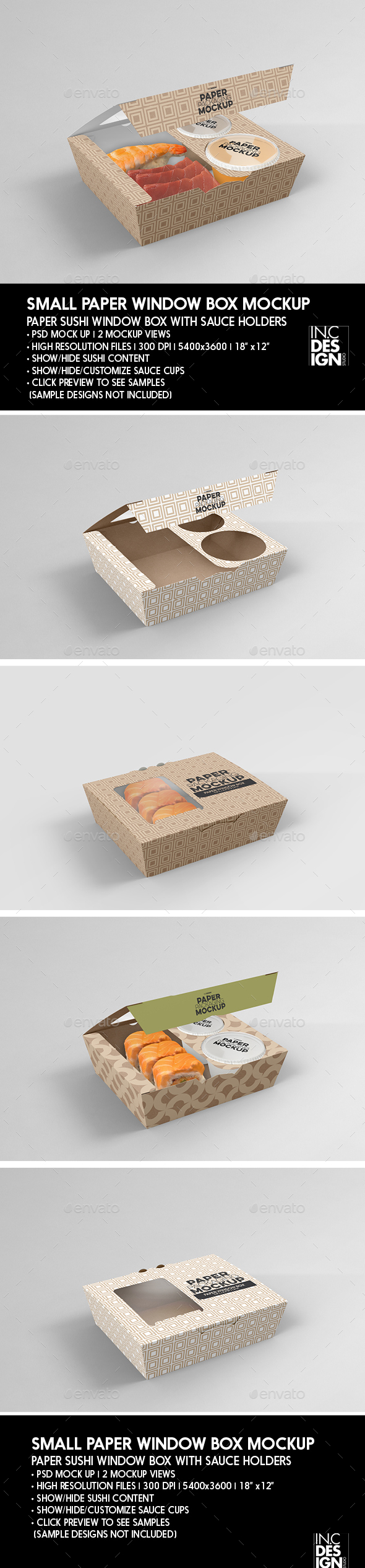 Olivia leclair's experiment with speed dating is not going well. Small Paper Window Sushi Box Mockup By Incybautista Graphicriver