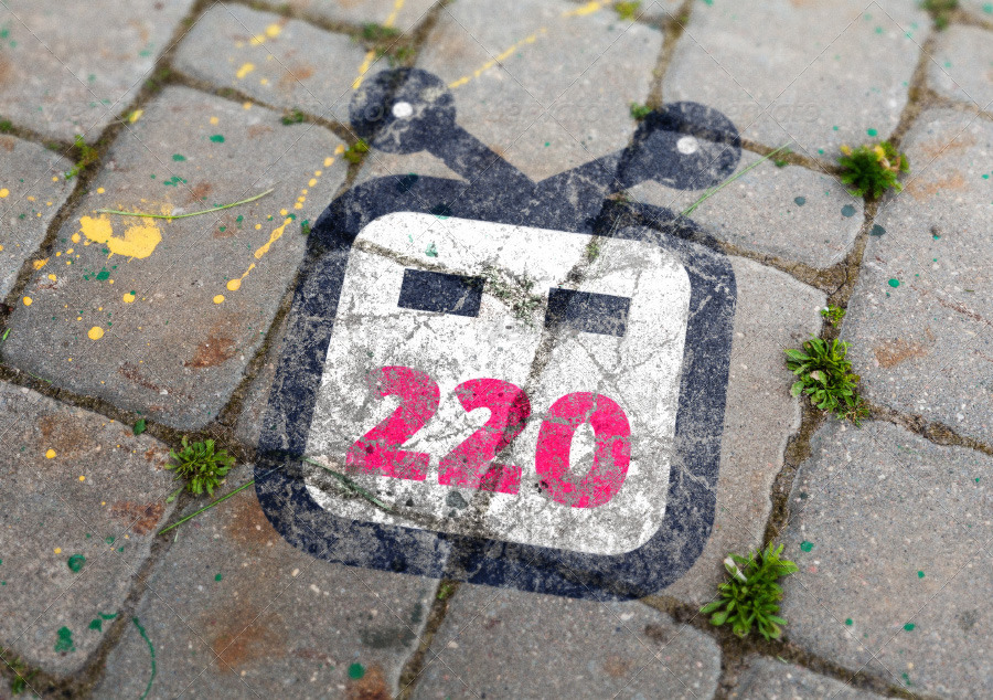 Free mural psd mockup branding design download free identity illustration logo. Pavement Tiles 3 Graffiti Street Art Mockups By Kontramax Graphicriver