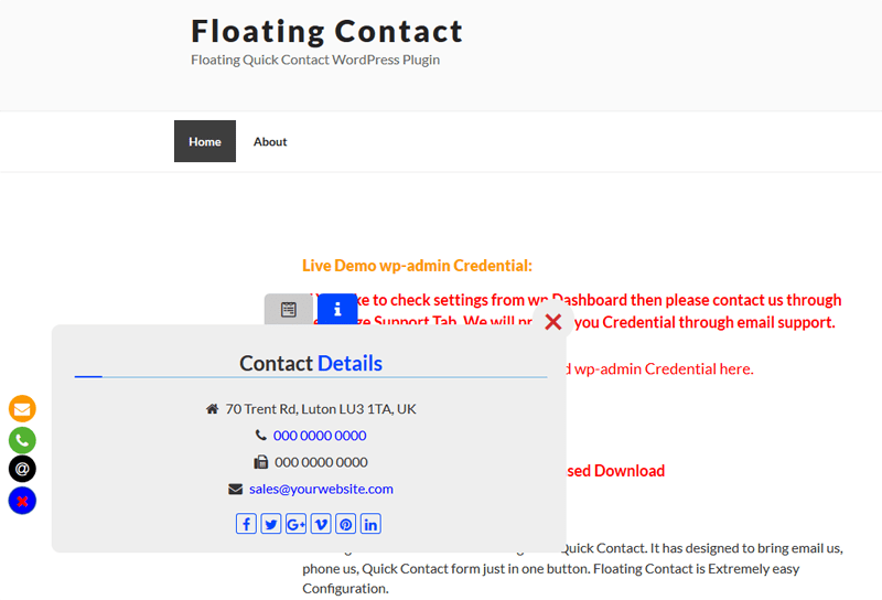 · go to 'plugins', 'add new' then search for 'quick contact form'. Floating Contact Floating Quick Contact Wordpress Plugin By Mgscoder