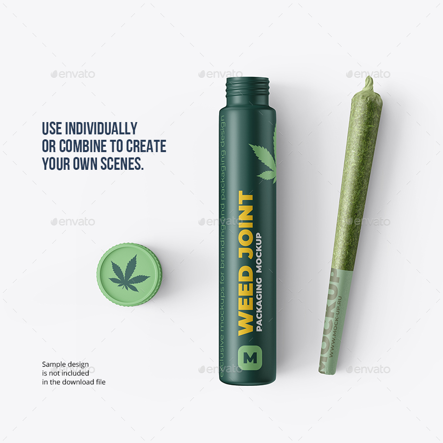 Fonts are used to add an appeal to your design and to your brand in order to attract potential customers. Weed Joint Pre Roll Tubes 4 Psd By Mock Up Ru Graphicriver