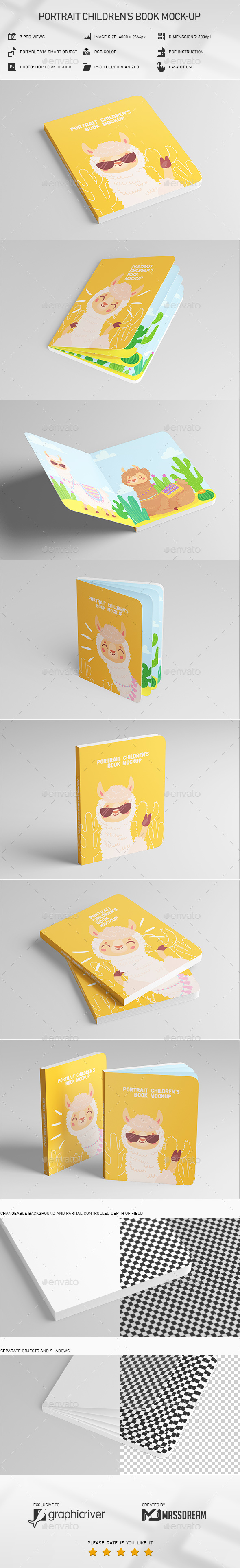 January 12, 2022 10:13 am Portrait Children S Book Mock Up By Massdream Graphicriver