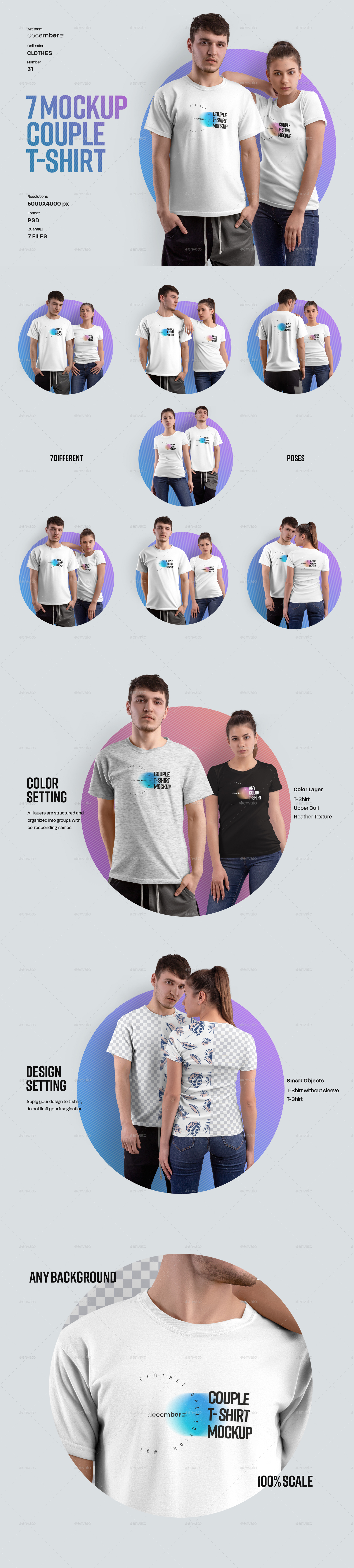 Get 978 shirt mockup template graphics, designs & templates. 7 Mockups Couple T Shirt By Oleg Design Graphicriver