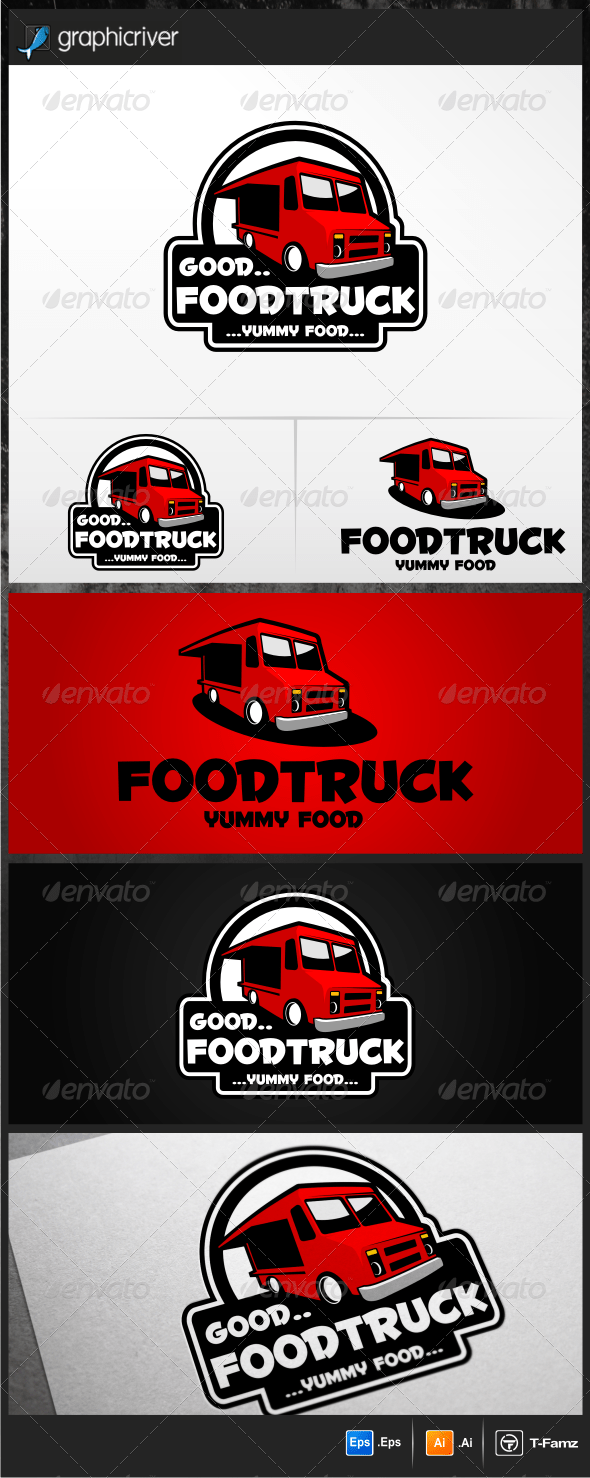 Food Truck Logo Templates by TFamz GraphicRiver