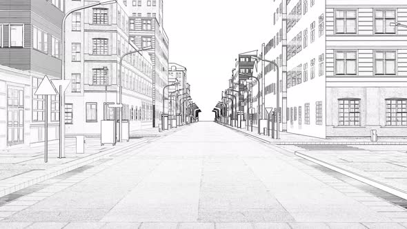 Abstract 3d Drawing City Digital Illustration Cityscape City Skyline By Zozulinskyi